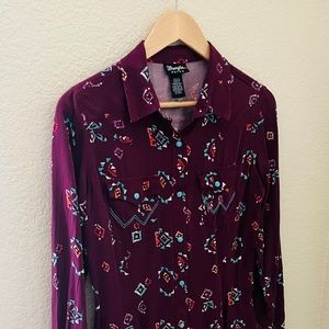 RETRO WRANGLER CLASSIC 'PEARLSNAP' SOUTHWESTERN PATTERN